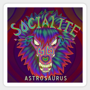 Socialite Astrosaurus Cover Art Sticker